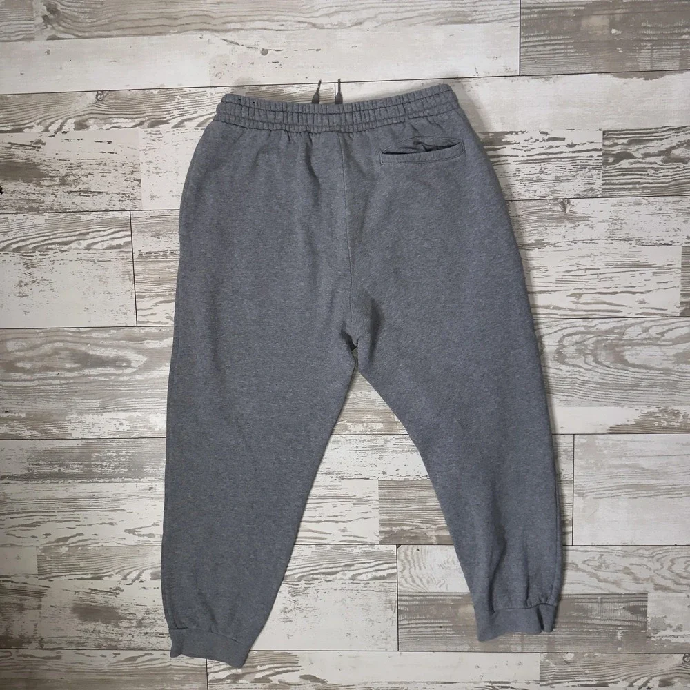 Jordan Sweatpants Mens Medium Gray‎ Fleece Joggers Elastic Waist Pockets Jumpman